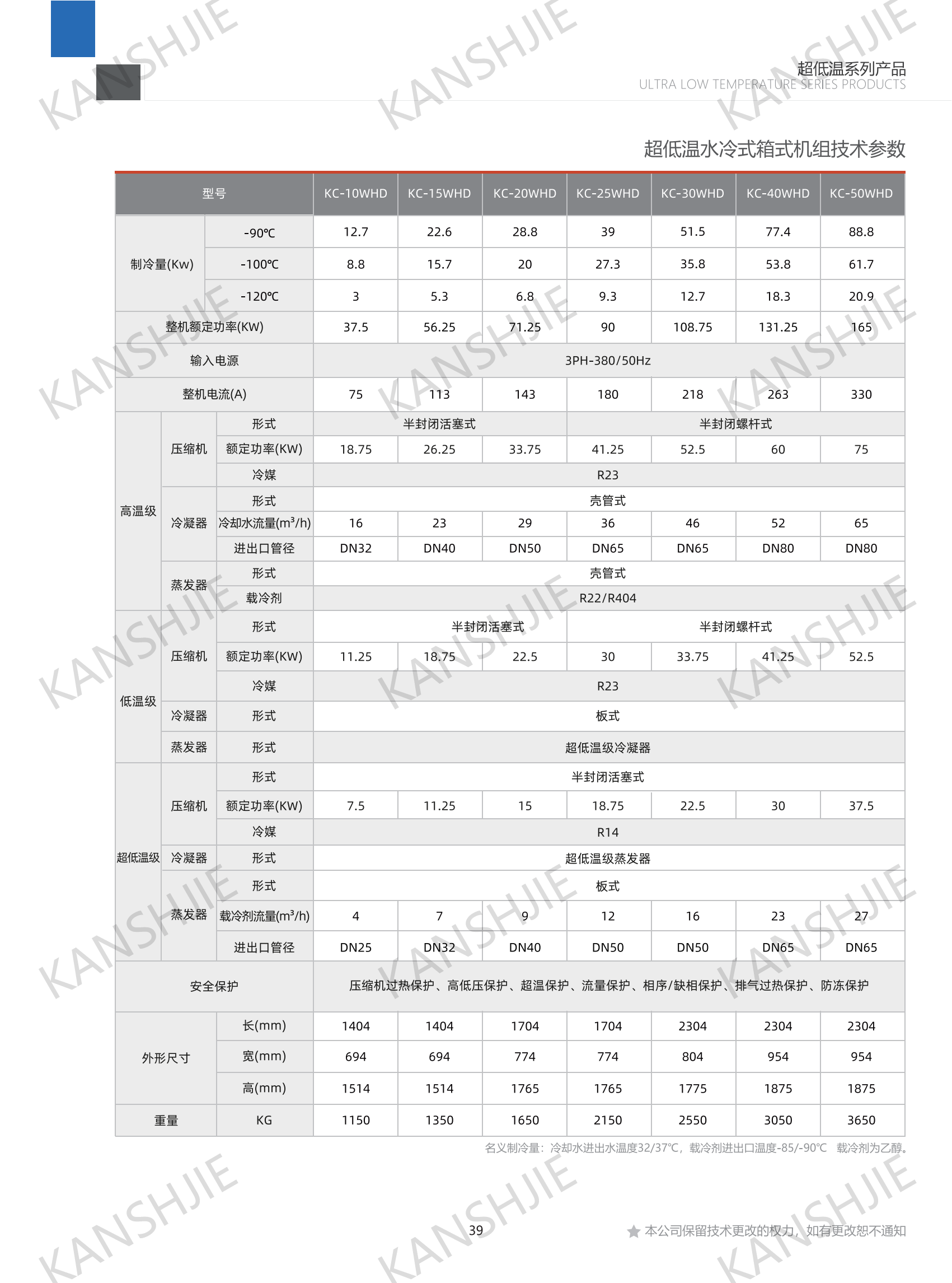 航天航空-110度復(fù)疊冷凍機(jī)組